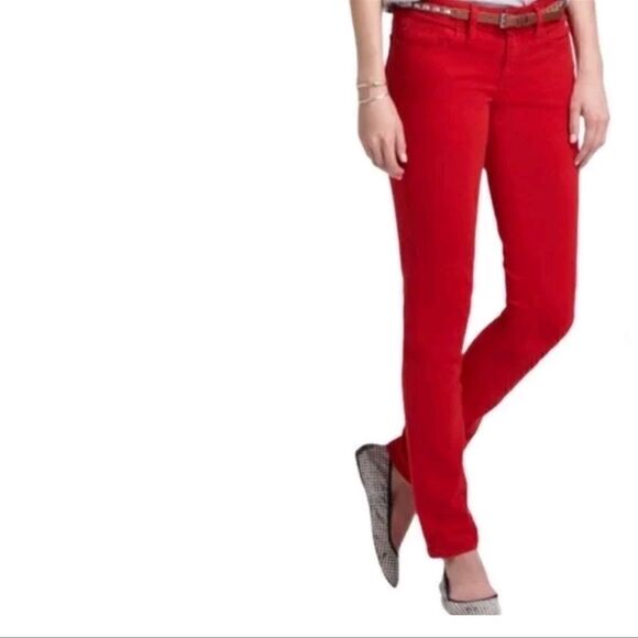 Pilcro and The Letterpress Stet Red Jeans - Picture 1 of 10